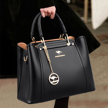 Bolsa Feminina de Couro Legítimo Transversal Classique Luxe