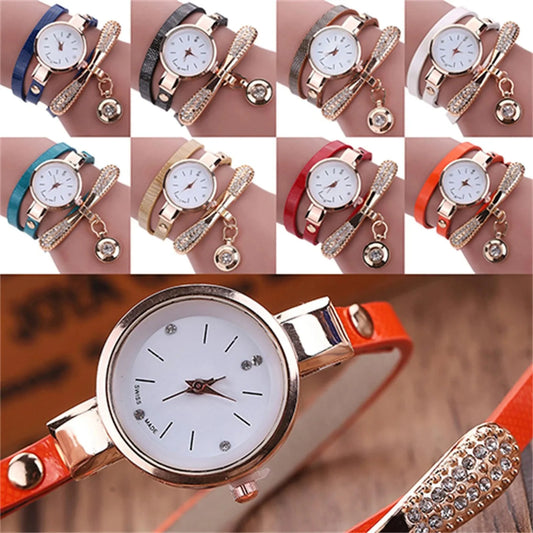 Women's Watch Multilayer Charm + Fashion Bracelet