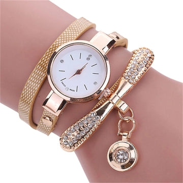 Women's Watch Multilayer Charm + Fashion Bracelet